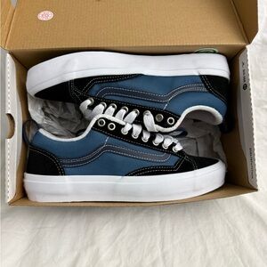 Vans Old Skool 36+ Black & Stv Navy Skate Shoes